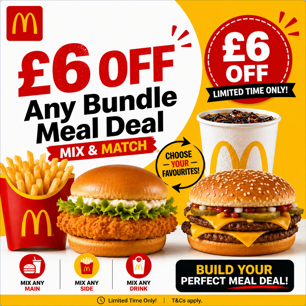 £6 OFF Any Bundle Meal Deal Mix & Match